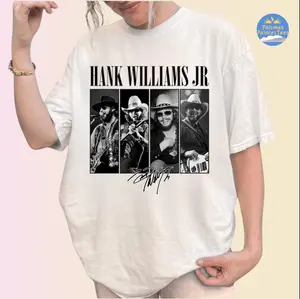 Hankkkkkk Shirt Retro Williamsss Country Music Graphic Tee
