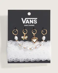 Vans Pearl and Lace Shoe Charm Set