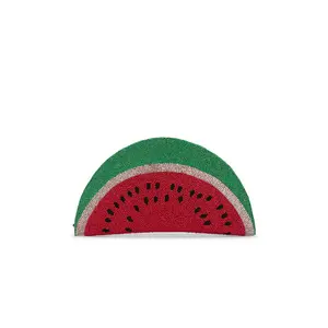 SIMONMILLER Beaded Lune Clutch in Watermelon
