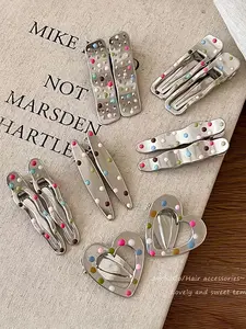 14pcs Ultra-Shiny Star Hair Clips, Silvery High-End Bangs Clips, Perfect for Summer Photography, Stylish Accessory for Women, Super Cute Clips