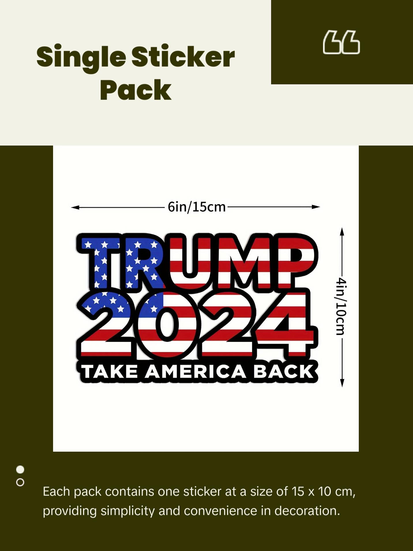 Waterproof Trump 2024 Stickers Decals