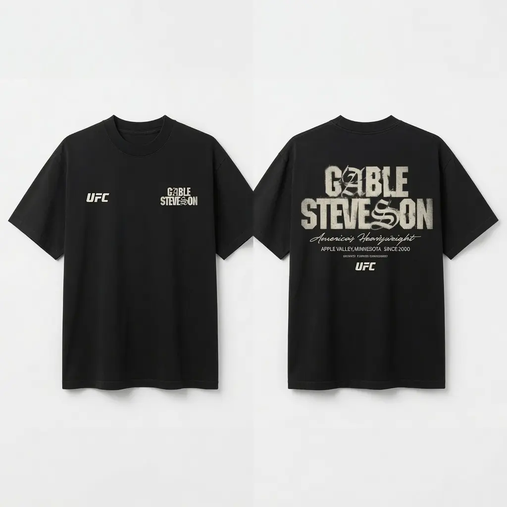 Gable Steveson Black America's Heavyweight T-Shirt