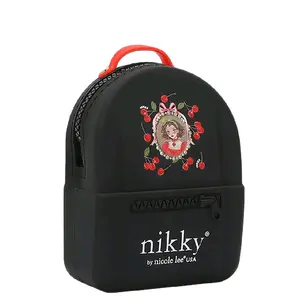 Plastic Coin Purse with Cherry Design and Red Handle for Everyday Use