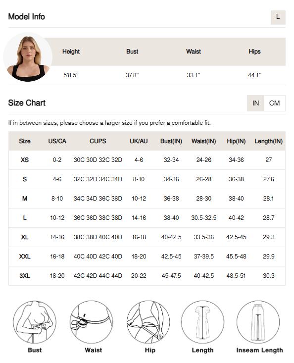 ​​Popilush High-Waist Bodysuit - Tummy Control Shapewear with Long Sleeves Elastic Hip -LIVE Breathable Padded