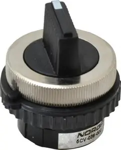 Norgren Manual Selector Air Valve, 10-32 UNF Inlet, 3-Way 6-Position Rotary Switch Actuator, Detent Return, 0.03 CV Rating, Model 5CV-036-000