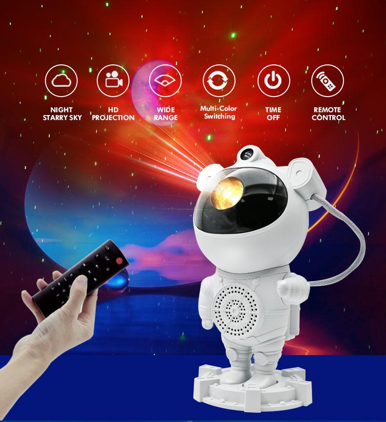 Galaxy Astronaut Nebula Star Projector Lamp with Bluetooth Music Speaker, Timer, White Noise, Remote Control – Novelty Night Light for Kids Gift, Home Decor, Room Lighting Galaxy Astronaut Nebula Star Projector Lamp with Bluetooth Music Speaker, Timer, White Noise, Remote Control – Novelty Night Light for Kids Gift, Home Decor, Room Lighting