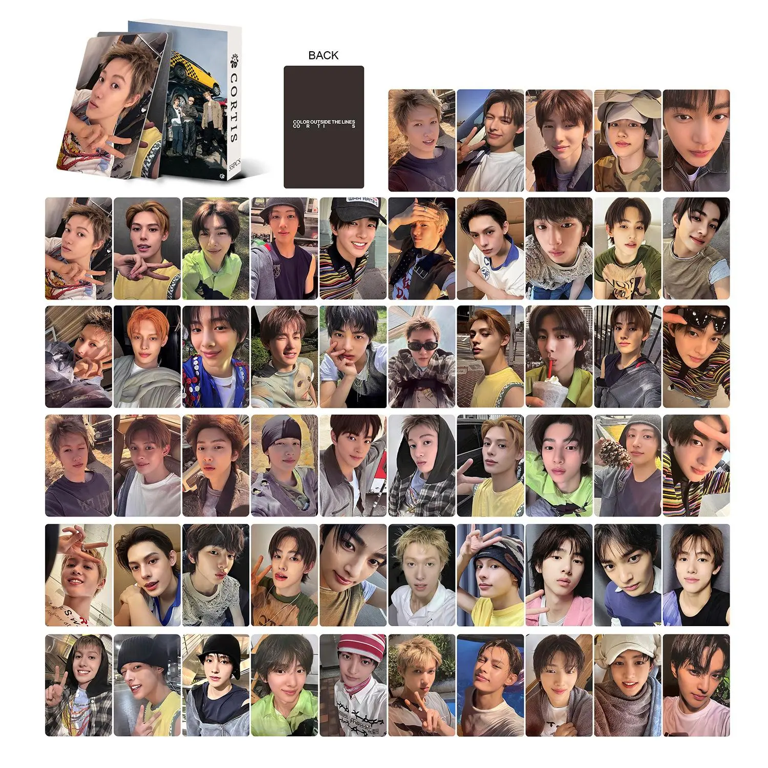 55Pcs/Set Kpop Idol Boy CORTIS New Series Concept Photocards, 86*54mm HD Printed Lomo Cards, High-Quality Photo Items for Fans Gift (54 or 55 Different Cards Included for SEONGHYEON KEONHO MARTIN JAMES JUHOON)