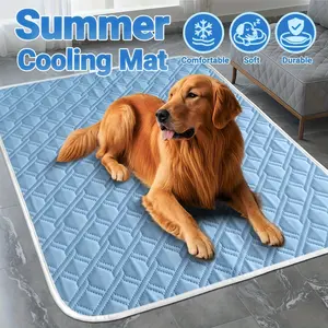Extra Large Pet Cooling Pad, Super Soft Sweat-Absorbing Surface, Breathable Mesh Bed, Durable Polyester, All-Season Comfort, 4 Sizes Available
