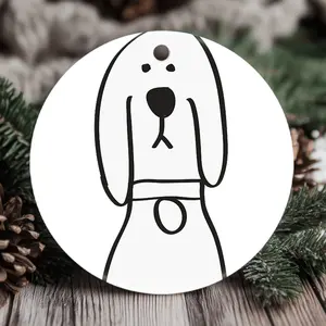 Christmas Ornaments Rick And Morty Tattoo Tired Decor X-Mas New Year Tree Birthday Family Circle Gift For Friends Acrylic