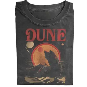 The Retro Dune Sandworm and Muad'dib Unisex Shirt, For Men And Women Size S-3XL, Gift for Men, Gift for Women, Crew Neck T-shirt, Trending T-shirt