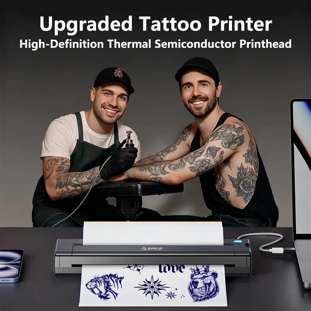 A46s Tattoo Printer - Temporary Tattoo Printer - Tattoo Template Workstation - Non-ink Thermal Printer - Suitable for Tattoo Enthusiasts,techvibes