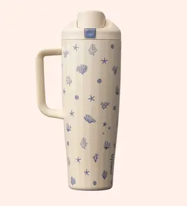 Owala 40oz Coral Cabana Water Bottle – Minimal Coastal Coral & Sea Pattern  Summer Beach Vibes | Pre Order