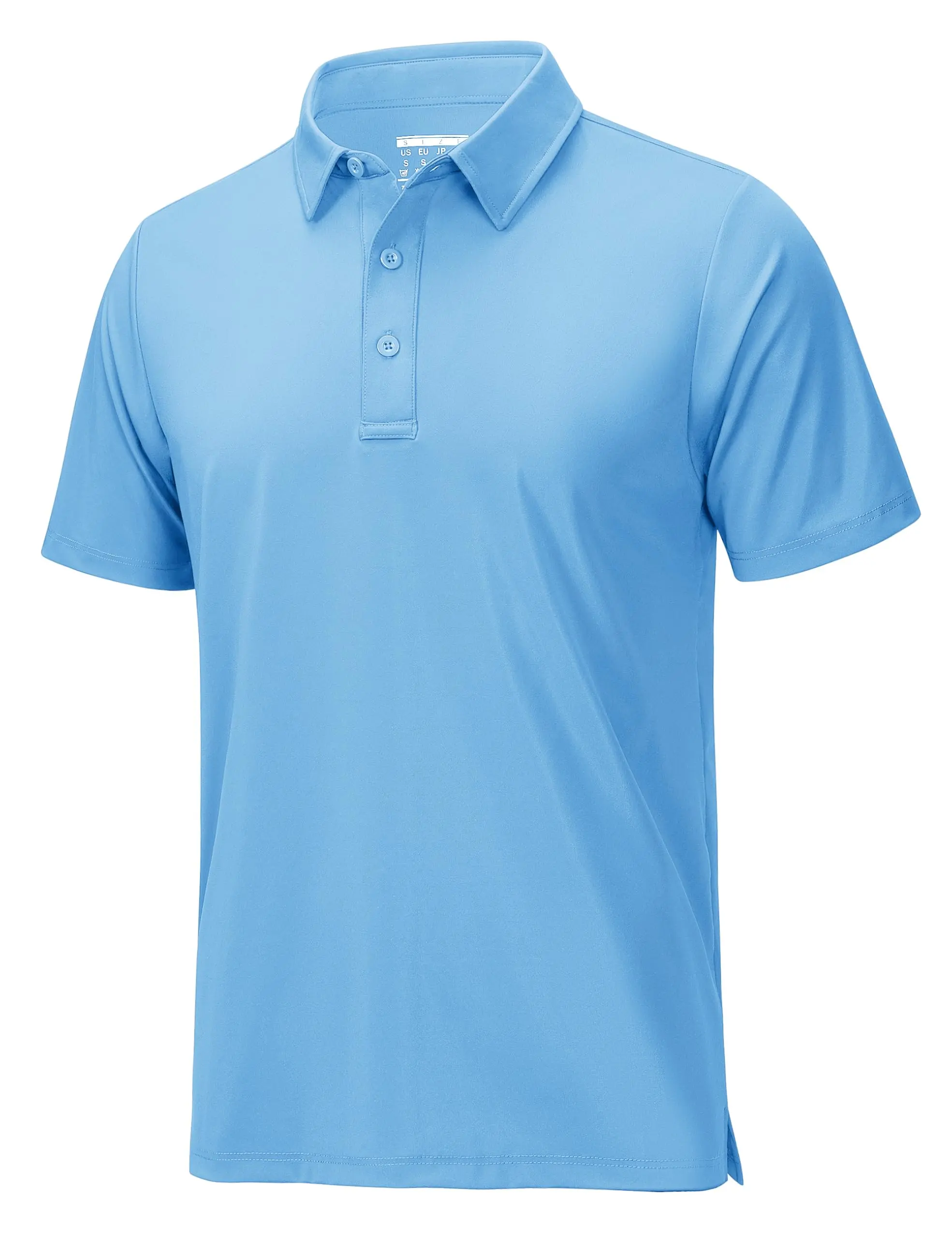 Men's Polo Shirts Short Sleeve Dry Fit Golf Shirts Moisture Wicking Performance Athletic Casual Collared Shirt