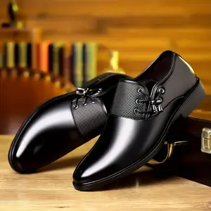 Men's Fashion Business Casual Shoes - Slip-On, Rubber Sole, Imitation, Comfortable for All Seasons, Business Casual Footwear | Sleek Stylish Shoes | Shoes Brown men shoes Boy Closed