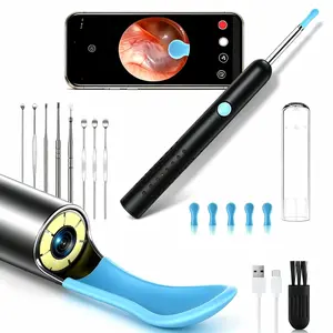 Wireless HD Ear Canal Cleaner Smart Visual Ear Spoon Portable Ear Wax Removal Visual Ear Pick, 3.5mm Mini Thin Lens, Waterproof Probe, Real-Time Image Display, For Adults Kids And Pets