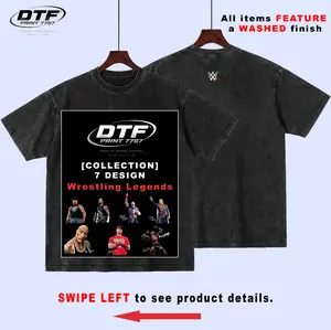 [Collection] 7 Designs - WWE Wrestling Legends Vintage Washed Graphic T-Shirt - Roman Reigns CM Punk Cody Rhodes John Cena Randy Orton The Rock Brock Lesnar - Premium Streetwear Oversized Cotton Crewneck Tee Hoodie Sweatshirt Tanktop for Men and Women