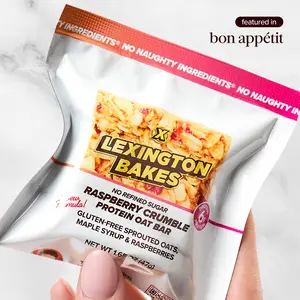 Raspberry Crumble Protein Oat Bars