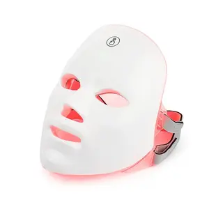 Facial Beauty Instrument LED Mask Light Therapy Massager, 7 Color Skincare Massager, Rechargeable USB Charging, Ideal Gift for Women, Facial Beauty Massagers