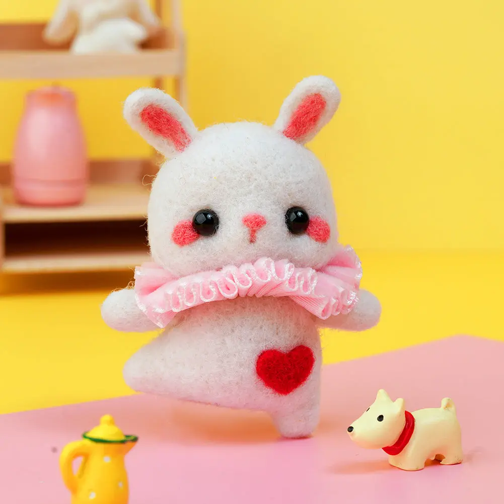 Rabbit Needle Felting Kit by Wizardi F07N8-W183
