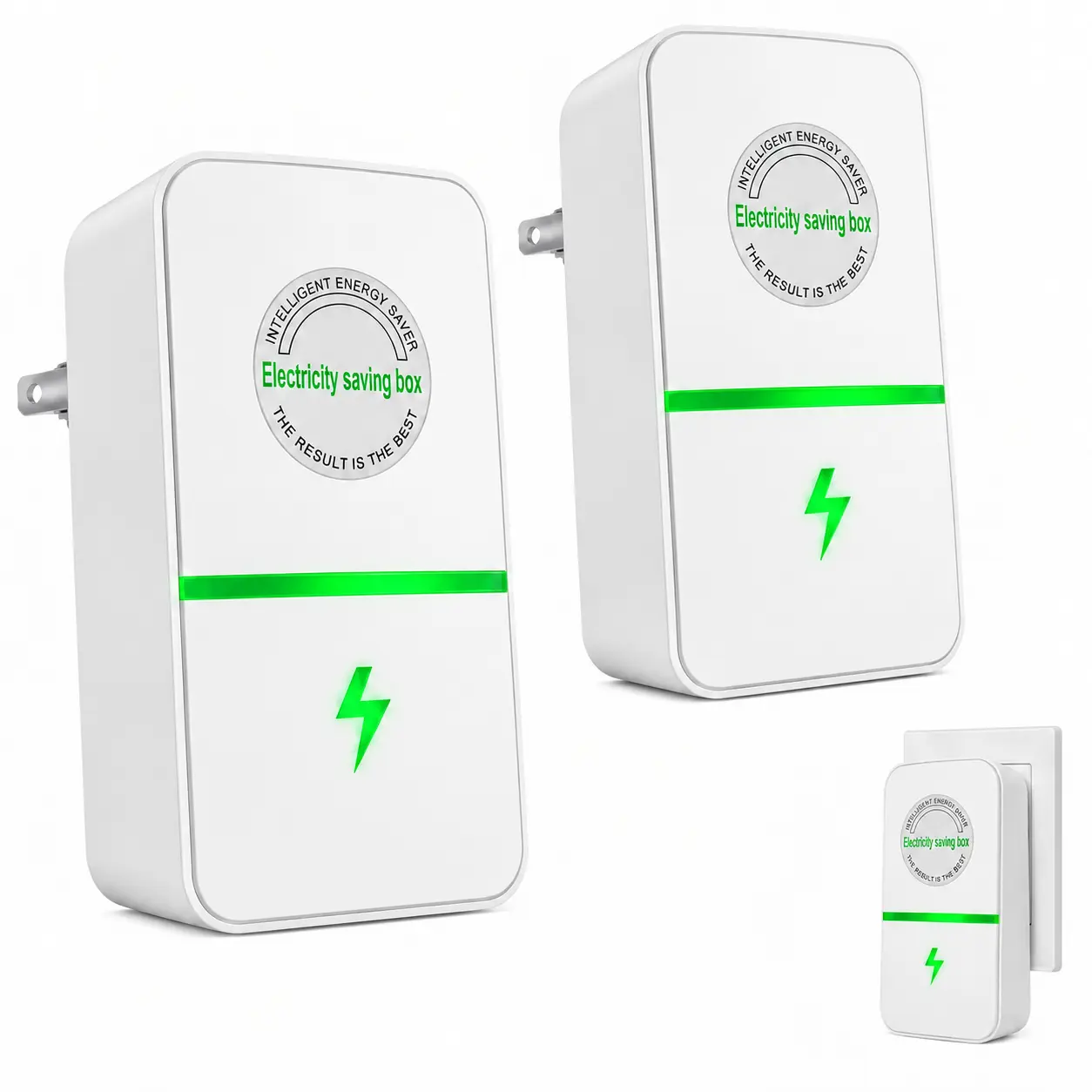 2PCS/4PCS Compact Smart Plug with US Plug, Built-In Indicator Light, 90-250V Input, Fire-Resistant, for Indoor Use in Homes/Offices