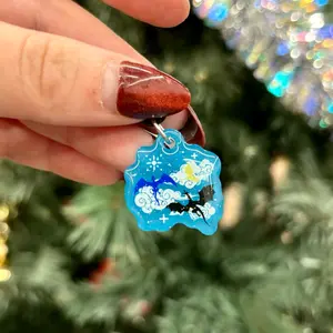 Fourth Wing Dragons USBC Kindle Charm - Glow in the Dark