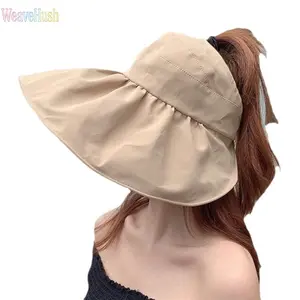 Women's Big Brim Bucket Hat with Face Cover, Summer Sun Visor, UV Protection Wide Brim Sun Hat, Lightweight Breathable Packable Outdoor Hat for Beach Travel Vacation Hiking Gardening Camping Daily Wear