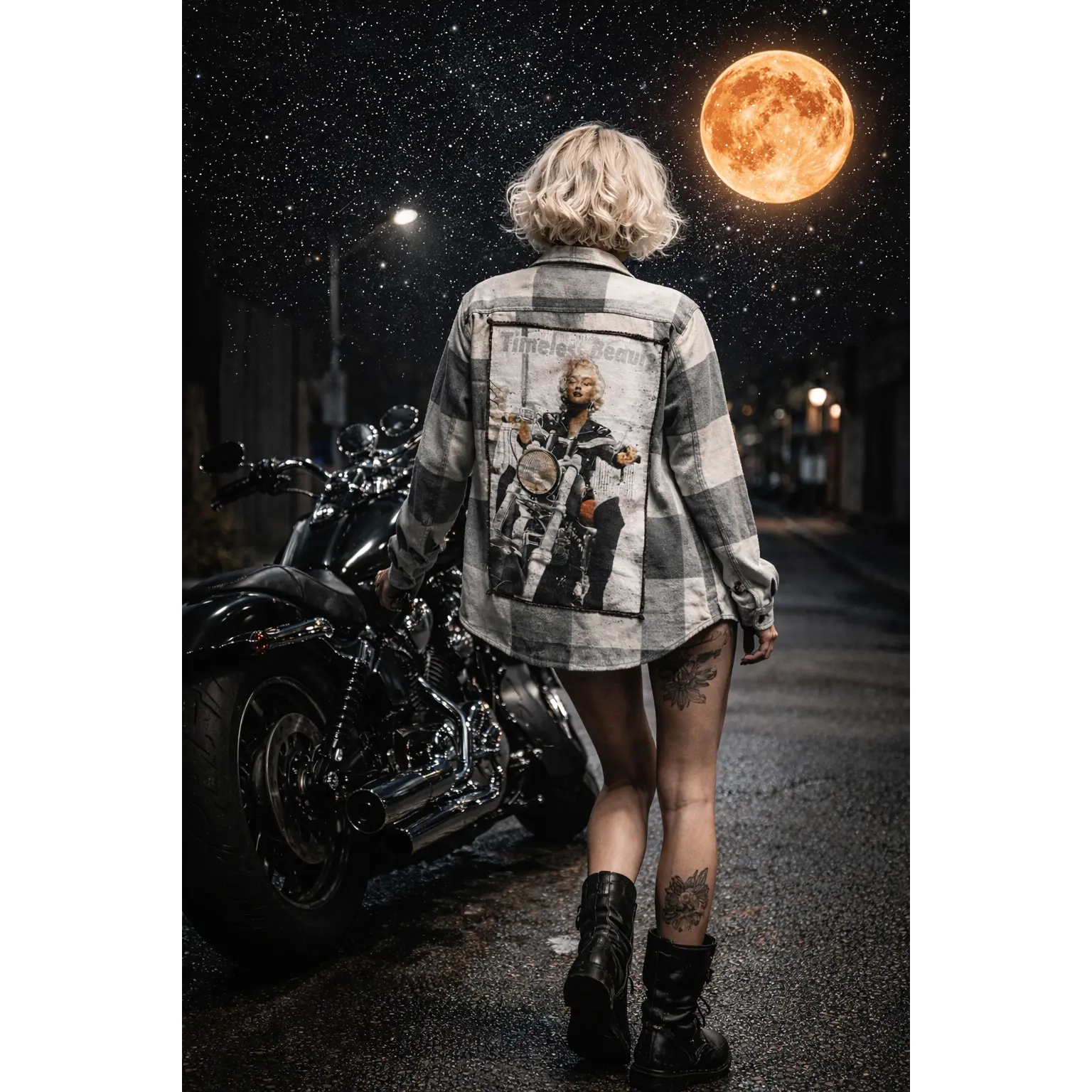 Monroe Timeless Beauty - One of One Vintage Flannel Unisex Flannel
