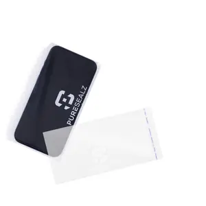 PURESEALZ Antimicrobial Phone Sleeves - 12 Pack Germ-Free Protection for Smartphones Single Use Disposable Bacteria Shield Silver Ion Technology Fits All Sizes Touch-Screen Compatible Gym Healthcare Use