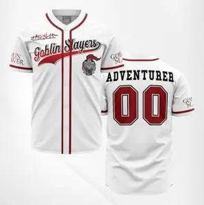 Adventurer Goblin Slayer Anime Baseball Jerseys | Cool Summer Anime Vibes for Men & Fans