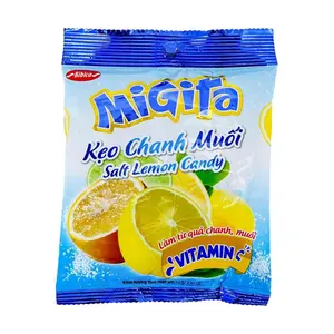BIBICA Salted Lemon Candy 70g - Authentic Vietnamese Sour & Sweet Hard Candies for Refreshment