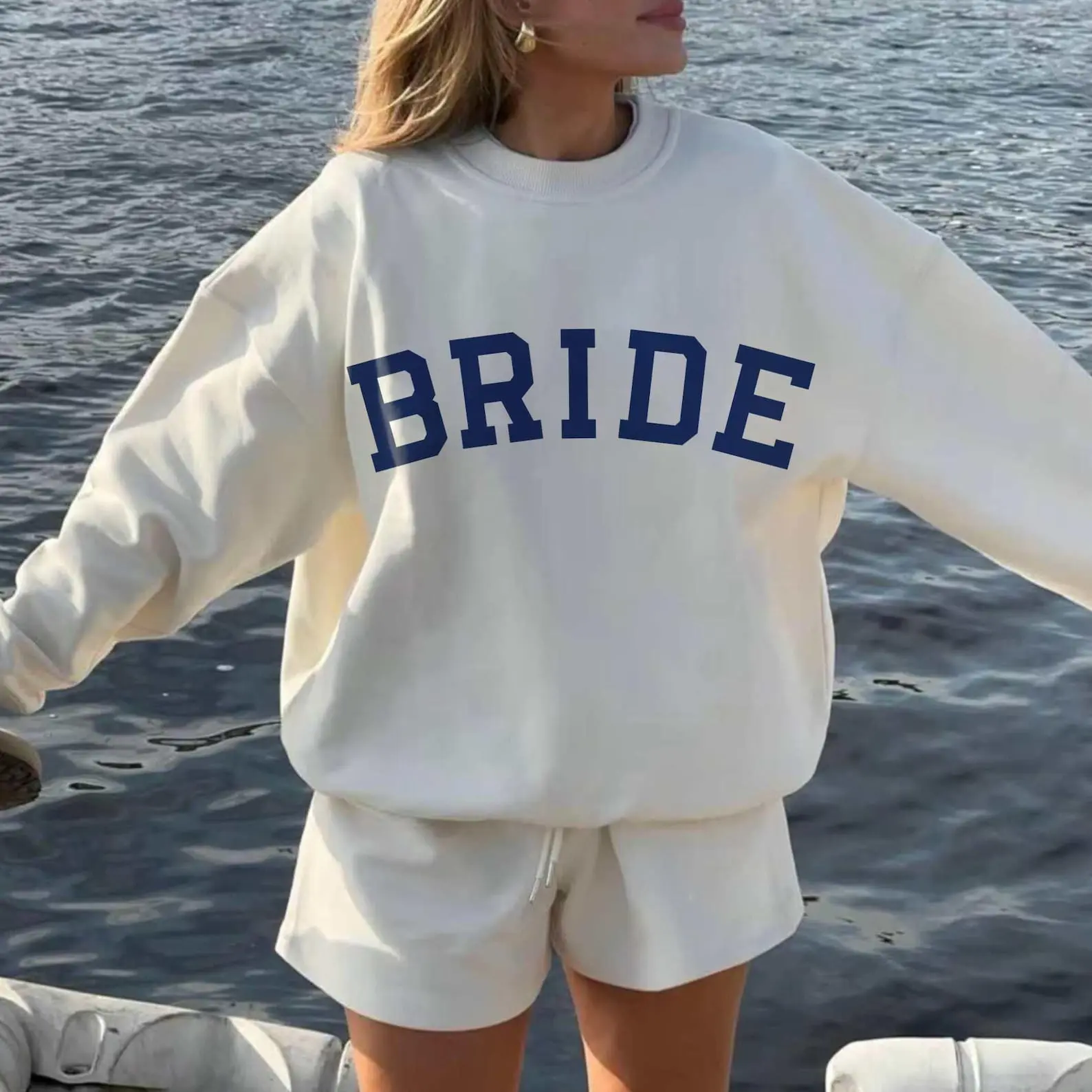 Bride Varsity Sweatshirt, Minimalist Bride Sweater, Bridal Shower Gifts, Future Mrs Sweatshirt, Wifey Crewneck