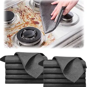 10 Counts Magic Cleaning Cloth, Reuseable Thickened Streak Free Magic Cleaning Wipes, Microfiber Cleaning Cloths for Windows Glass Car, Microfiber Cleaning Rags