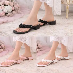 Coqueta Rose Pearl Sandals