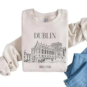 Dublin Ireland Sweatshirt, Dublin Sweater, Travel Crewneck, Dublin Shirt, Irish Sweatshirt, Irish Shirt, Dublin Travel, Ireland Gift