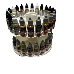 Model Paints 17ml Size Paints 2 Tier Spinning Paint and Storage Caddy Organizer Holds Over 44 Vallejo Model Color Paints Easy Assembly Portable Design