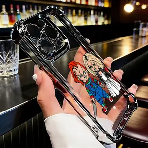 Chucky & Tiffany Killer Couple Phone Case Casing Suitable for iPhone 17 16e 16 15 14 13 12 11 Mini Pro Max Air X XR XSMAX 8 7 Plus Anti Fall Protective Matte Back Cover