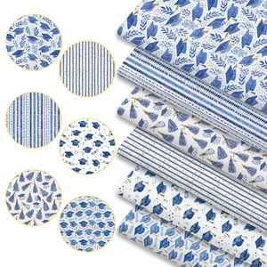 6pcs Graduation Season Print Fabric Bundles, 45cm*50cm/17.72in*19.69in Class of 2026 Hand-Drawn Doodle Fabric Squares for Quilting, Patchwork Sewing Material for Bedding, Tablecloth, Bags, Headbands, Pillowcases