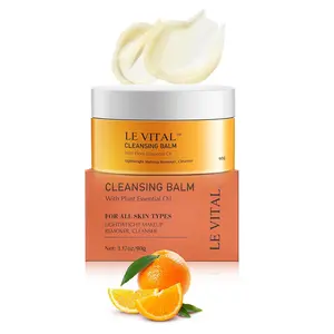 Orange Cleansing Balm – Deep Cleansing Balm Makeup Remover, Hydrating & Brightening, Waterproof Makeup Remover 3.17oz fake  blood  makeup