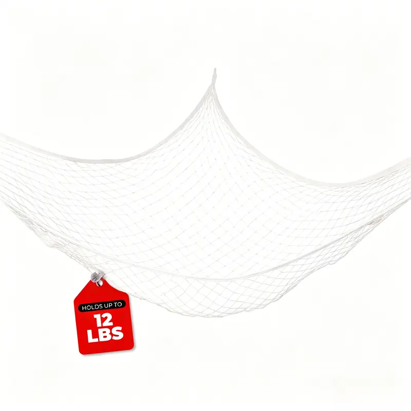 Hollow-Out Wall Corner Hammock Toy Net Organizer - Home Supply Wall Basket, Playroom Kidsroom Organizer, Modern Versatile Storage, Up to 12 lbs Capacity, Playful Decor Accent