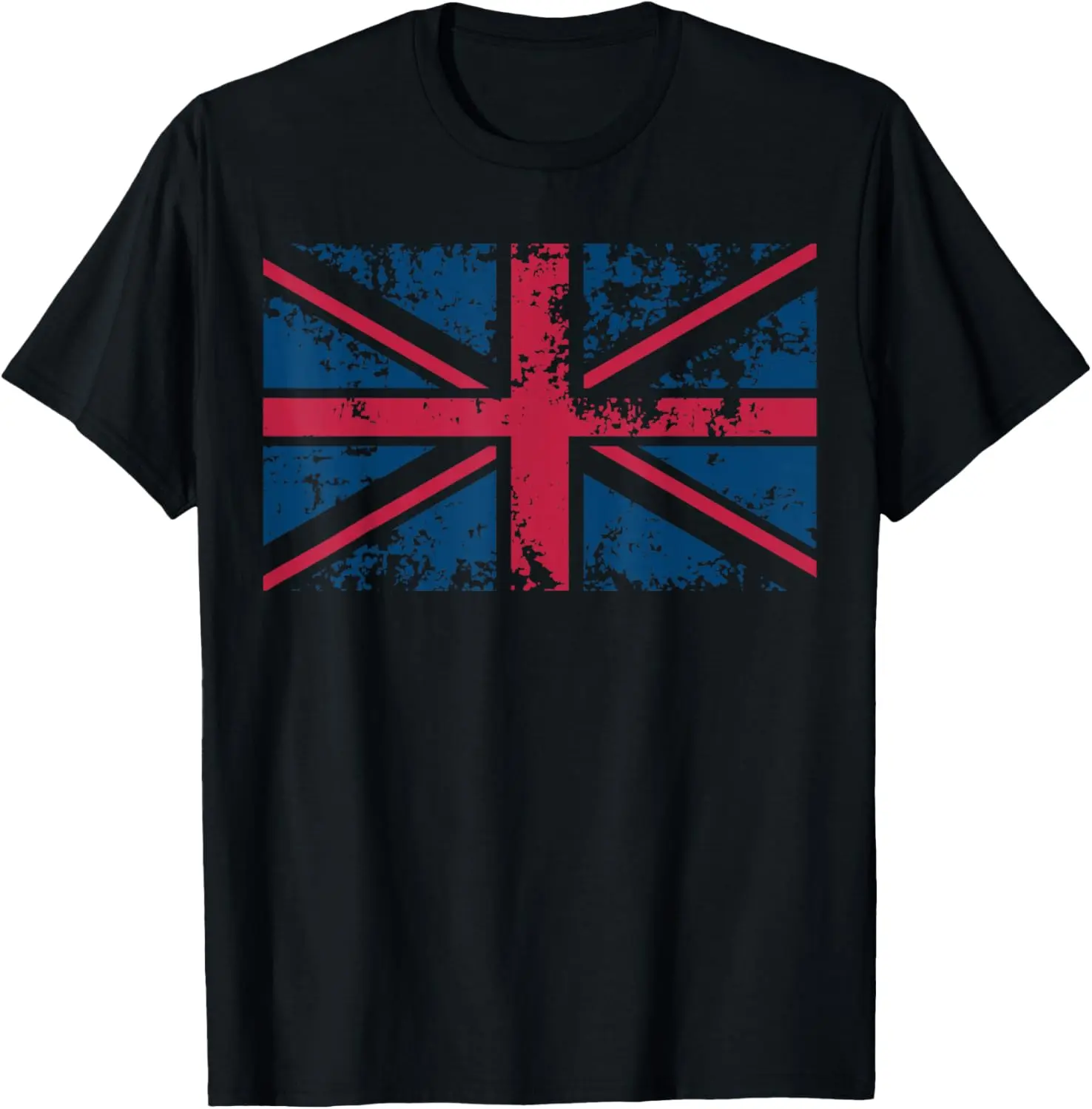 Women's 100% Cotton Round Neck Union Jack Vintage UK Flag Graphic T-Shirt - Casual Lady's Top, Streetwear Clothes, Britain Loyalists Gift