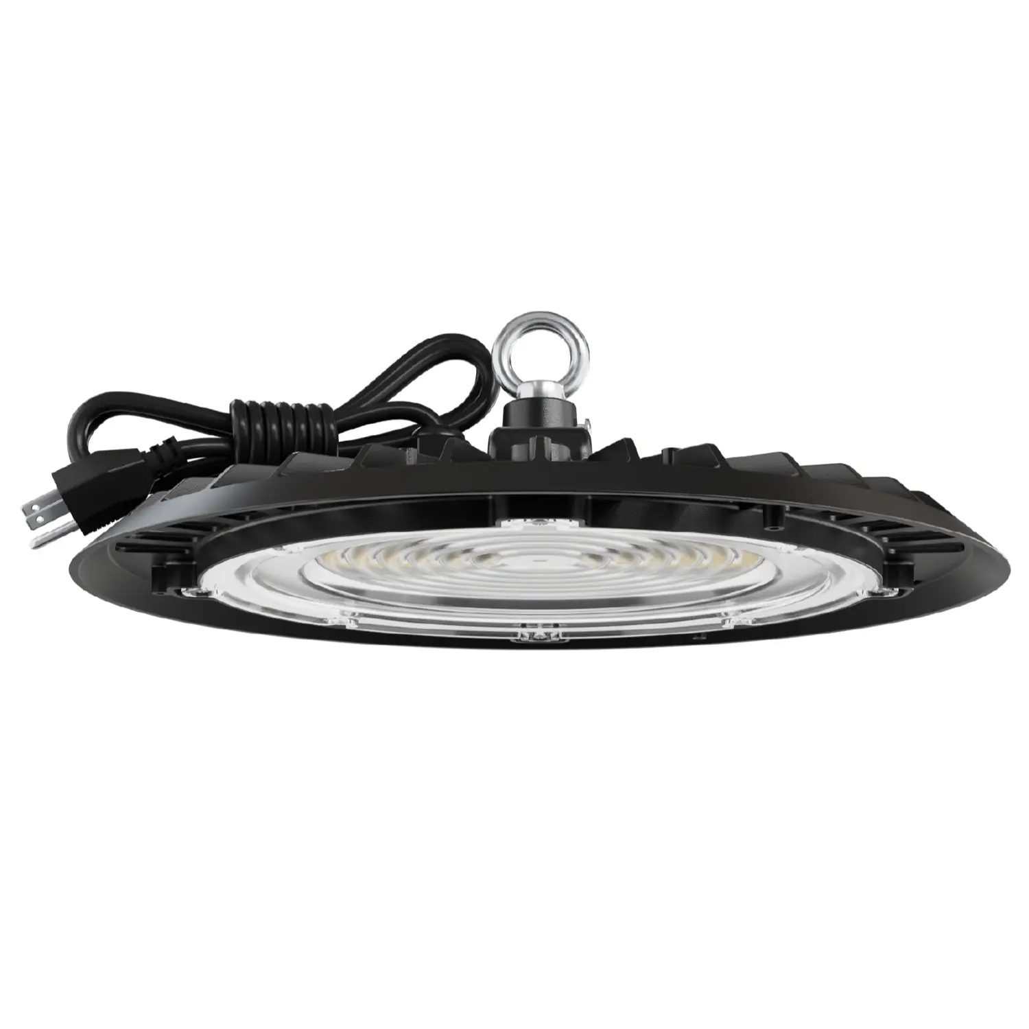 UFO High Bay 150W Plug & Play LED Fixture, 2-Step Install, 19500 Lumens UFO High Bay 150W Plug & Play LED Fixture, 2-Step Install, 19500 Lumens