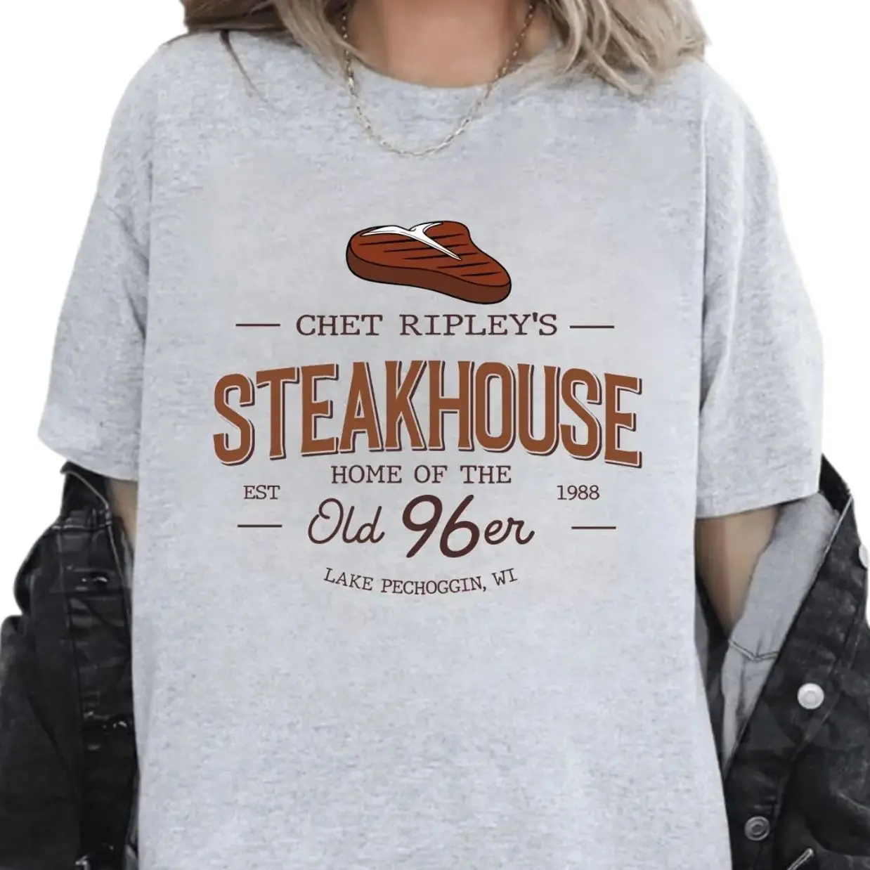 Classic Steakhouse Tee, Outdoor Dining T-Shirt, Heavyweight Shirt
