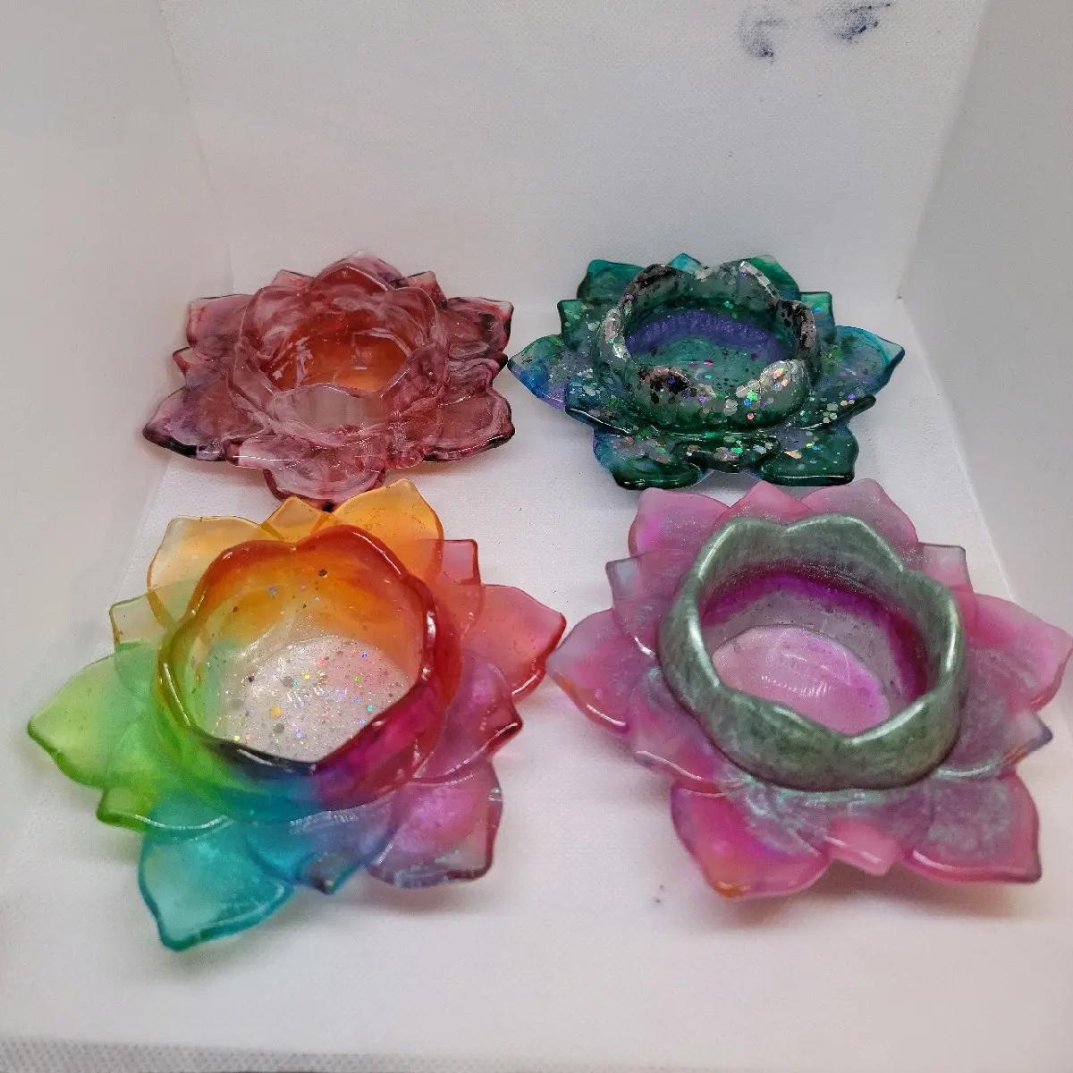 lotus flower candle holder/trinket dish
