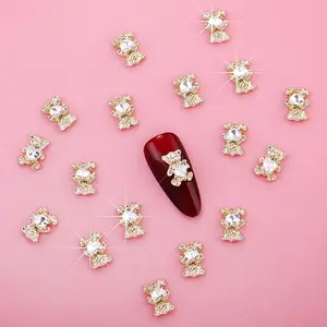 20pcs Cute Bear Shape Nail Art Decorations, 3D Design DIY Nail Art, DIY Friendly, High-End 3D Nail Art Accessories, Perfect for Nail Art Enthusiasts