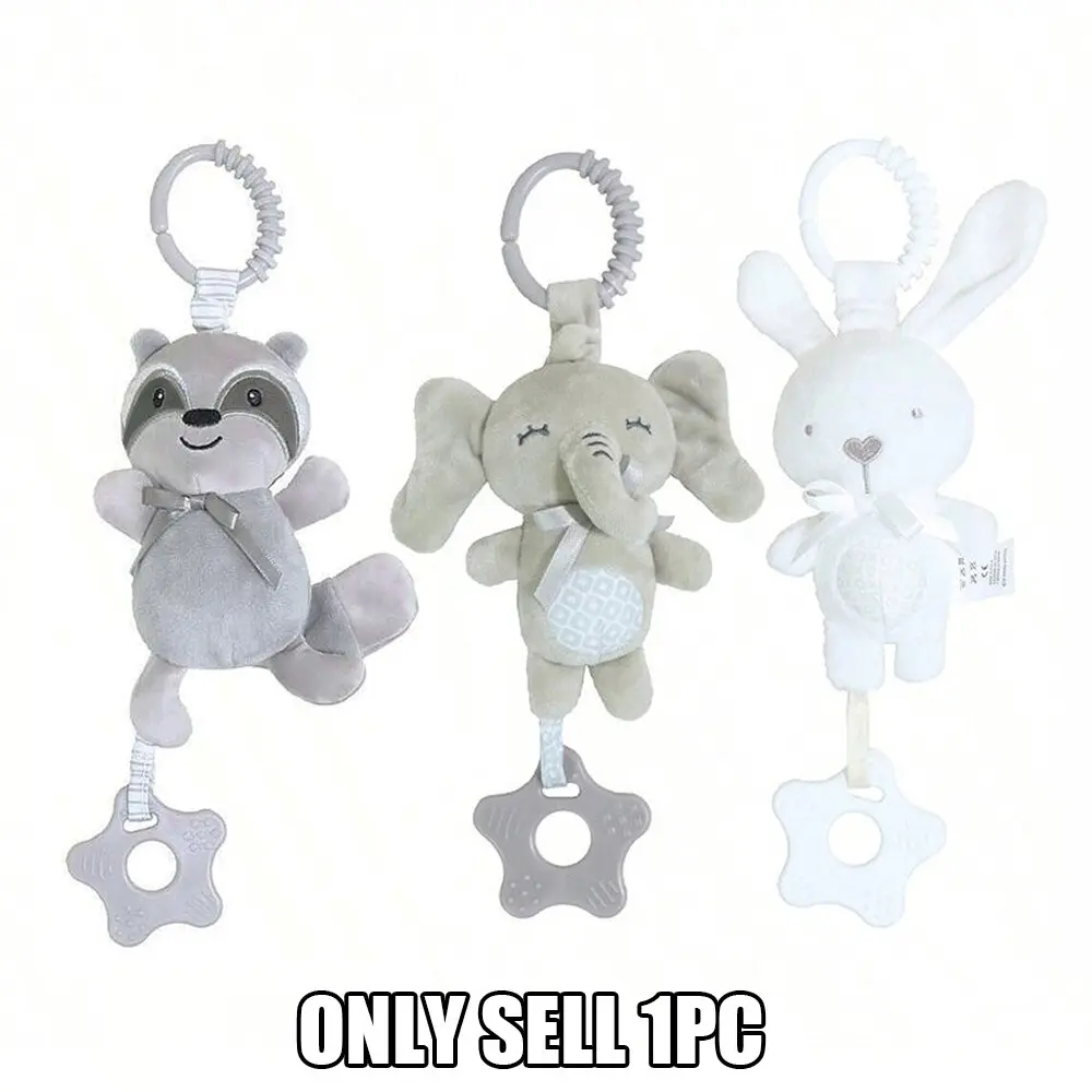 Baby Rattle Toy, 1 Count Cute Animal Design Hanging Rattle Toy, Early Development Learning Music Toy, Newborn Birthday Gifts, Cribs Strollers Hanging Bells
