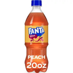 Fanta Peach Soda 20oz Bottle - Case of 10