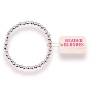 5MM Silver Beaded Bracelet