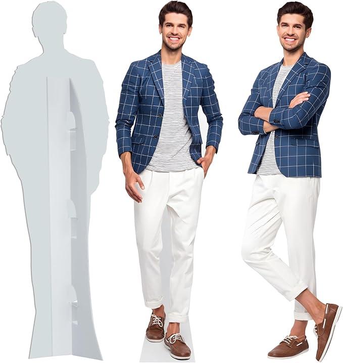 Custom Life Size Cardboard Cutout, Personalized Photo Standup, High Resolution Print, Decor for Weddings, Birthdays, Graduations & Events, 1-8 FT to Choose, Upload Your Photo Decoration Water Proof Water Proof