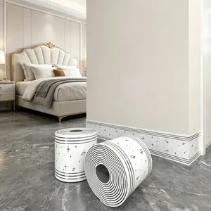 Thickened Marble Tile Panel Wallpaper, Self-adhesive PVC Brick Look, Removable Waterproof Wear-resistant, Corner Decor for Wall Door Stair Kitchen Bathroom