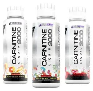 Cutler Nutrition Carnitine Liquid 3000 | Energy Sport Drink | Single Bottle & Variety 3-Pack Options